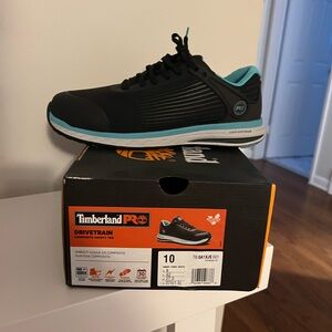 Women size 10 Timberland pro safety toe shoes (WORN ONCE)